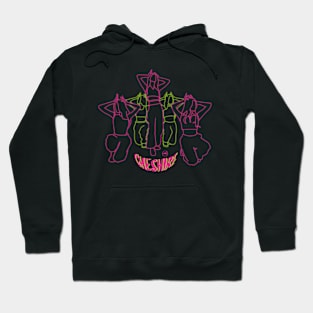 itzy cheshire led design Hoodie